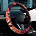 thumbnail image 6 of Eiffel Tower 14.5 Inch Printing PVC Leather Auto Accessories Steering Wheel Cover Car Wheel Covers, 6 of 6