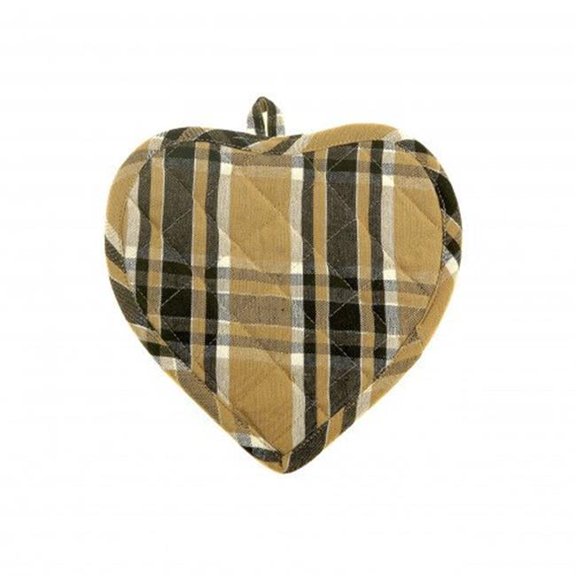 Mr. MJs Trading AG-41298S-2 Pot Holders Heart, Black Haze - Set of 2