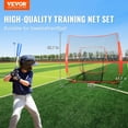 thumbnail image 3 of 7x7 ft Baseball Softball Practice Net, Portable Baseball Training Net for Hitting Batting Catching Pitching, Backstop Baseball Equipment Training Aids with Carry Bag and Strike Zone, 3 of 9