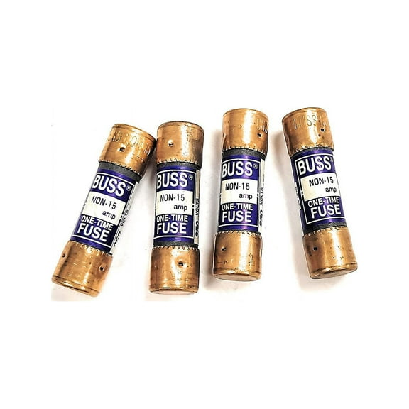 Bussmann Fuse NON-15 AC Fuse - 15 Amps, 250 V - Pack of 4