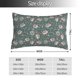 thumbnail image 2 of Fotbe Hedgehogs and Flowers Funda de Almohada Decorativa Estilo Occidental, Lujo en Algodón, Fundas para Almohadas King, Cojín Estampado para Decoración del Hogar-16"x24", 2 of 6
