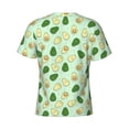 thumbnail image 6 of Vsdgher Avocado Print Men's Dry Fit Mesh Athletic Shirts Moisture Wicking Tennis T-Shirt Tops, 6 of 9