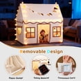 thumbnail image 6 of AMTPM Kids Play Tent with Mat,Large Children Play Tent with Thick Crawling Mat, Star String Lights and Colorful Bunting Flags, Indoor Outdoor Play Tent for Toddlers, 6 of 9