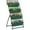 Green, variant on Outsunny Outdoor 4-Tier Raised Garden Bed with 4 Planter Boxes, Brown