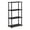 Espresso, variant on Maklaine Turn-N-Tube Wood 4-Tier Shelf Display Rack in Espresso/Black