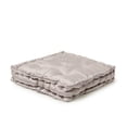 thumbnail image 3 of · REDEARTH · Velvet Floor Pillows-Premium Rayon Cotton Velvet Washable Plush Extra Soft Square seat Cushion with Handle for Dining, Patio, Office, Hardwood Floor (18"x18"x4"; Light Gray) Pack of 2, 3 of 8