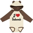 thumbnail image 3 of Inktastic I Love Taekwondo Boys or Girls Long Sleeve Baby Bodysuit, 3 of 5