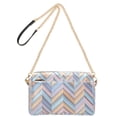 thumbnail image 2 of FORMRS Women Crossbody Purse with Chain Strap Vegan Leather Shoulder Handbag, Purple Geometric, 2 of 7