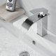 thumbnail image 4 of Grifo De Lavabo En Cascada Plateado, Grifo De Baño con Carrete De Cerámica, Agua Fría Y Caliente Disponible, Grifo Monomando para Lavabo Sin Plomo Y Sin Níquel Rojo Verde Cocina, Decoración y Otros, 4 of 4