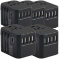 thumbnail image 1 of Adaptador Mundial TravelXpertBlack 5Pzas 100-240V 50-60Hz 5V 5.6A EU/UK/USA/ AUS Negro., 1 of 2