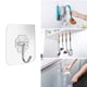 thumbnail image 2 of Potentes Ganchos De Pared Transparentes Sin Perforaciones Colgador De Baño De Cocina Que No Deja Marcas Para Puerta O Pared Methold HA042610-02, 2 of 6