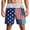 W652-Blue, variant on Funny Swim Trunks for Men, Patriotic Hairy Butt Quick-Dry Shorts, Mens Fun Swimshorts, Patriotic Prints(W652-Blue)