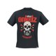 thumbnail image 1 of Bhse Onkelz Men'S Skull & Third Eye Graphic T-Shirt - Breathable Loose Fit Casual Tee with Crossed Bones Design, Short Sleeve Round Neck Top for All-Season Wear, Edgy Urban Style,, 1 of 5
