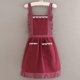 thumbnail image 4 of Ruffled Frill Apron for Women Adjustable Straps Sweet Bowknot Maid Dress Apron Pinafore for Kitchen Garden Florist Shop striped skirt burgun, 4 of 4
