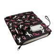 thumbnail image 3 of HELLHERO Ribbon Flowers 1pcs Bible Cover with Waterproof Polyester Fabric Bible Carrier Tote Bag for Prayer Mother 11.42 x 8.66 Inch, 3 of 8