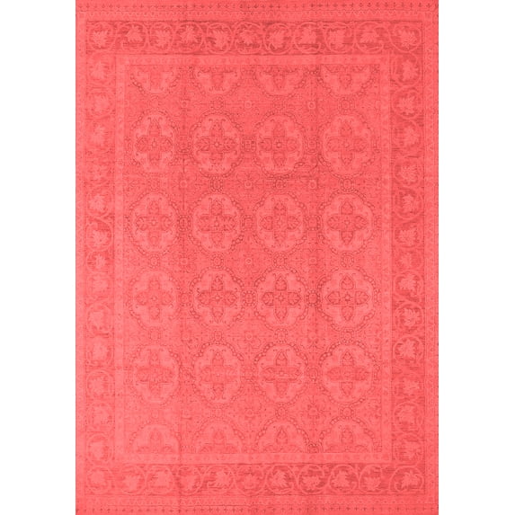 Ahgly Company Indoor Rectangle Oriental Red Industrial Area Rugs, 8' x 10'