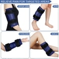 thumbnail image 4 of 1 paquete de hielo para rodilla, paquete frío de gel reutilizable para aliviar el dolor de rodilla, compresa fría y caliente, paquete de hielo flexible para cirugía de reemplazo de rodilla, artritis, hematomas y esguinces Rodilla's Gold Rojo Verde, 4 of 5