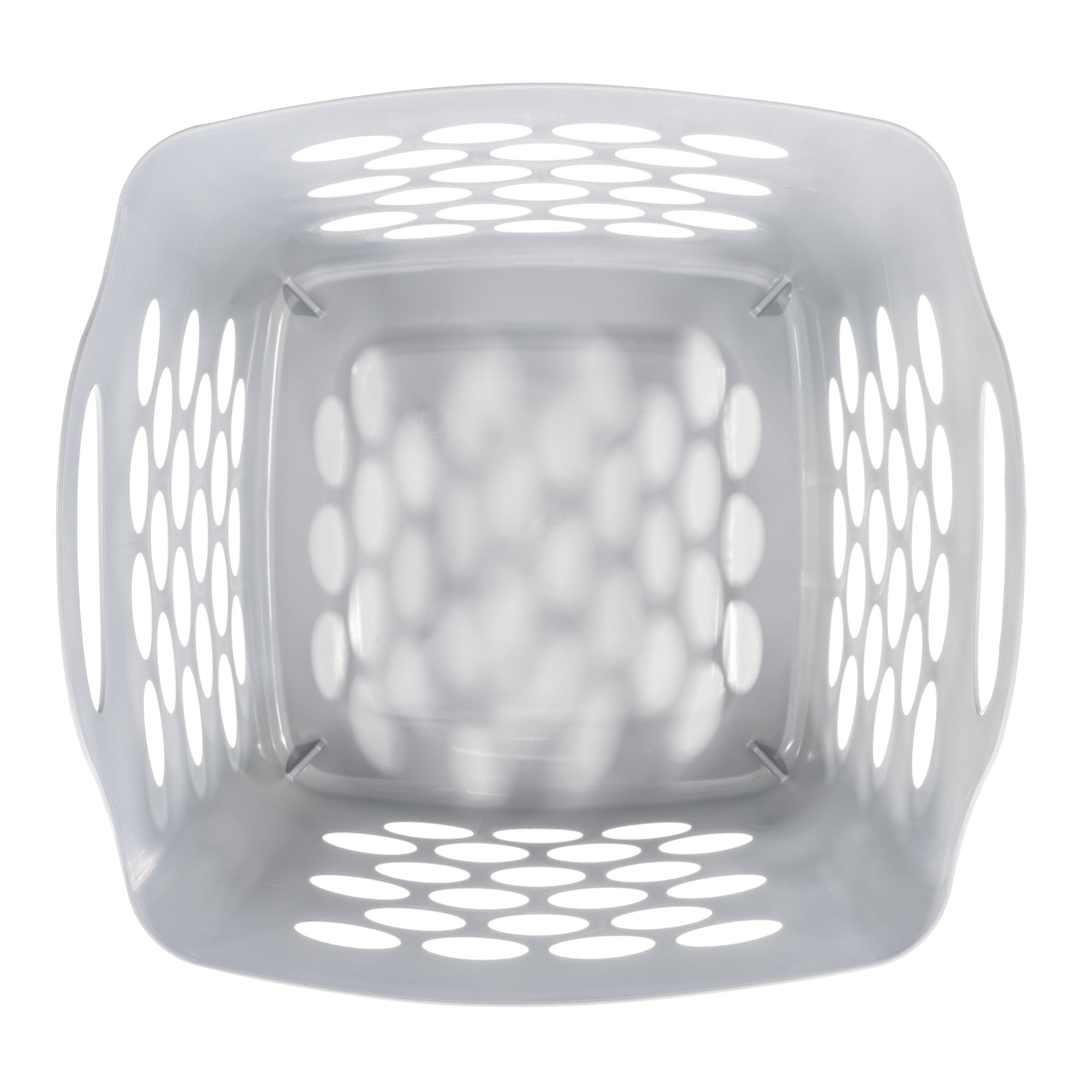 Mainstays Flexible Plastic Laundry Basket, Soft Silver, 6 Pack  (图3) Mainstays Flexible Plastic Laundry Basket, Soft Silver, 6 Pack  (图3)