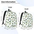 thumbnail image 4 of Daiia Cute Avocado Yoga Vintage Canvas Backpack for Men and Women ,Hiking Backpack,Travel Laptop Bag for School,Large Capacity Backpack, 4 of 8