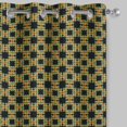 thumbnail image 3 of S4sassy Cotton Duck Pineapple Black Fruits short window&nbsp;treatment double panel eyelet&nbsp;curtain&nbsp;drapes- 54x56 Inches, 3 of 4
