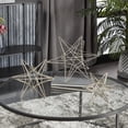 thumbnail image 3 of 11", 9", 7"H Silver Metal Star Sculpture, by CosmoLiving by Cosmopolitan (3 Count), 3 of 10