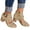 Khaki, variant on Women's Chunky Heeled Sandals Summer Platform Chunky Block Heel Sandals Cutout Peep Toe Ankle Strap Heel Sandal with Zipper