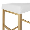 thumbnail image 5 of OSP Home Furnishings 30" Gold Backless Stool in White, 5 of 5