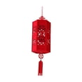 thumbnail image 2 of Farol chino rojo para ensamblar tela no tejida, decoraciones chinas decorativas para estilo E, 2 of 9