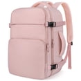 thumbnail image 1 of Mochila de viaje ZOMFELT para portátil de 15.6 pulgadas para mujer y hombre, color rosa, 1 of 7