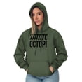 thumbnail image 4 of Octopi Day Math Geek Nerd Octopus Unisex Plus Fleece Graphic Hoodie Brisco Brands 4X, 4 of 5