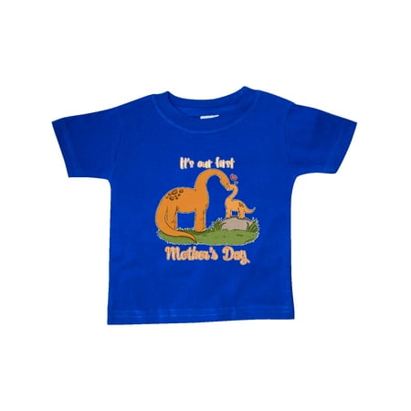 

Inktastic It s Our 1st Mother s Day Brontosaurus Family Gift Baby Boy or Baby Girl T-Shirt