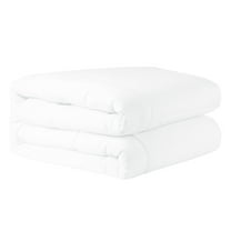Unique Bargains Quilt Soft Lightweight Down Alternative Comforter White Twin