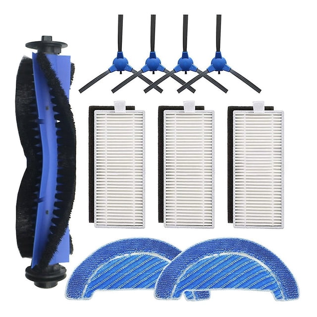 Paño de fregona de cepillo lateral principal con filtro Hepa para Cecotec Conga 1090 1790 Afortunado Sencillez