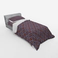 thumbnail image 3 of Ambesonne Geometric Bedding Set 4 Pcs, Retro Mesh Composition, Queen, Orange Lavender, 3 of 3