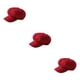 thumbnail image 1 of Sonducket Gorras con visera Estilo de ocio Boina de lana Toque cómodo Sombreros octogonales ligeros Líneas hermosas Sombreros fáciles de combinar Rojo Rojo 3piezas Sonducket  CBP221408, 1 of 6