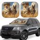 thumbnail image 1 of Balery Farm Corgi German Shepherd Parasol para parabrisas de coche de 2 piezas | Parasol plegable para parabrisas delantero de coche para la mayoría de sedanes-Large, 1 of 6