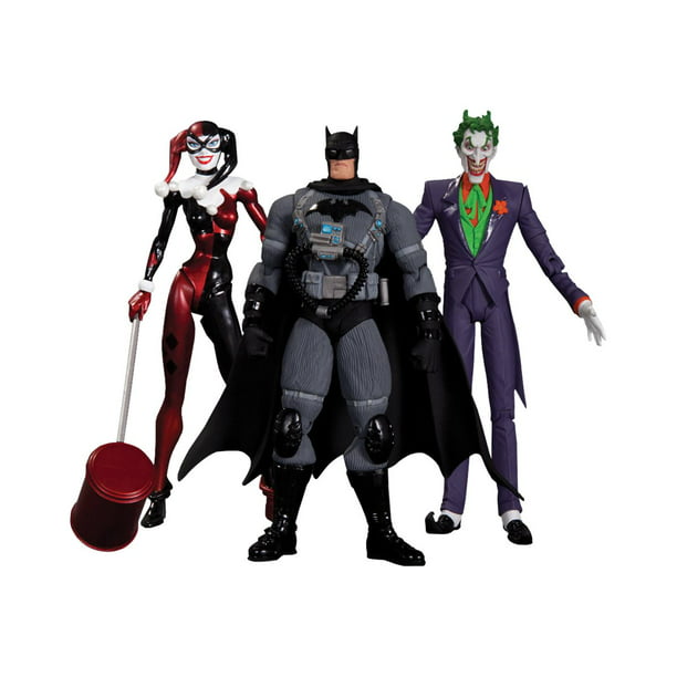 Warner Bros. Joker, Harley Quinn, and Stealth Batman - Hush: Joker, Harley  Quinn and Stealth Batman Action Figure Box Set 