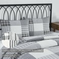 thumbnail image 2 of VHC Brands Sawyer Mill Patchwork Standard Sham, Black, 21x27, 2 of 6