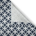 thumbnail image 5 of Ambesonne Navy Grommet Curtain, Marine Life Woven Composition, 50" x 72", Navy Blue and White, 5 of 6