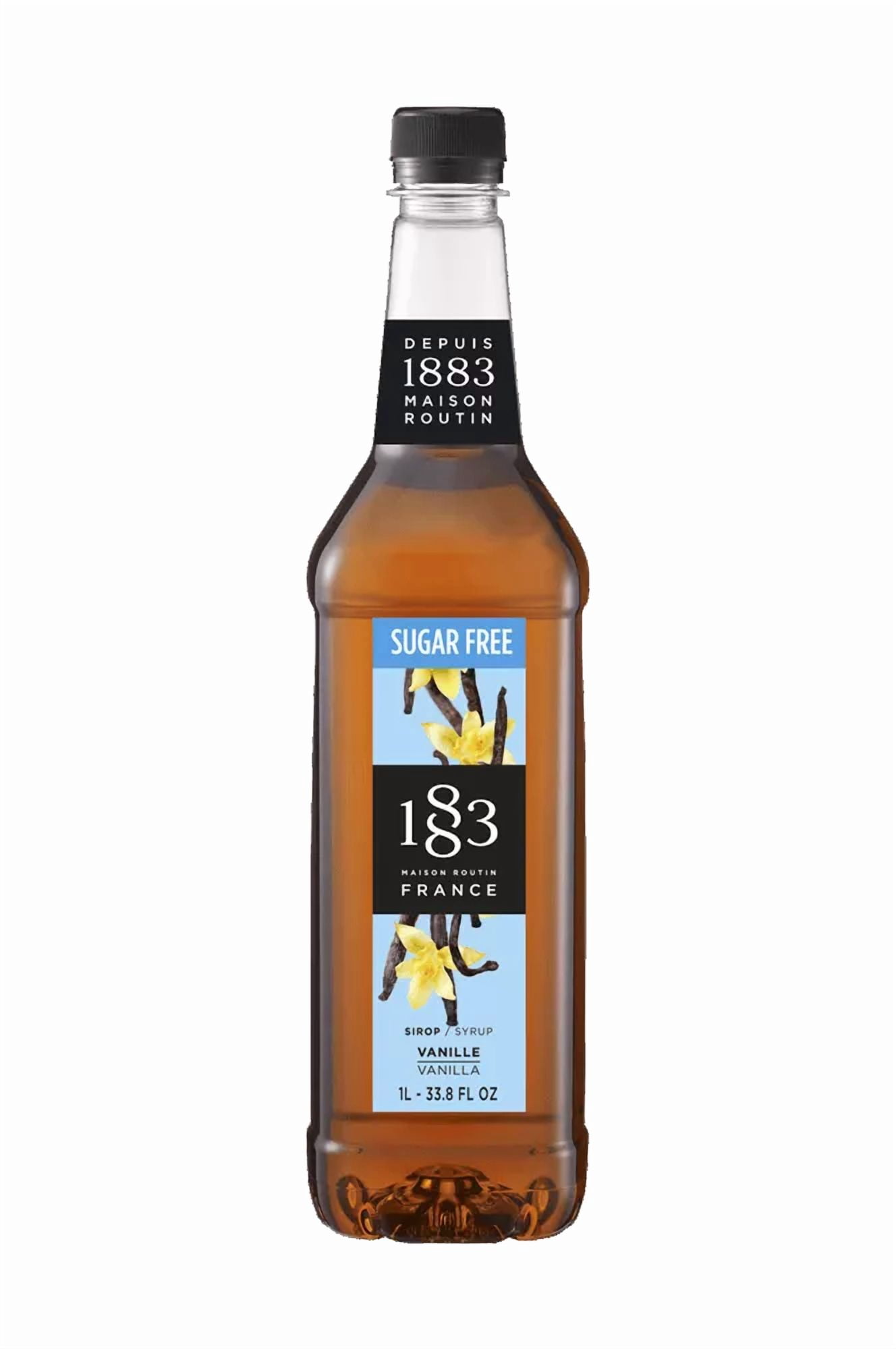 1883 Maison Routin Hazelnut Syrup, Intense Flavor, 1L PET Bottle
