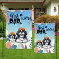 thumbnail image 4 of Best Shih Tzu Dad Ever Happy Father's Day Garden Flag 12x18in Double Sided Lion Dog Lover Gifts Outdoor Decor - 02006, 4 of 5
