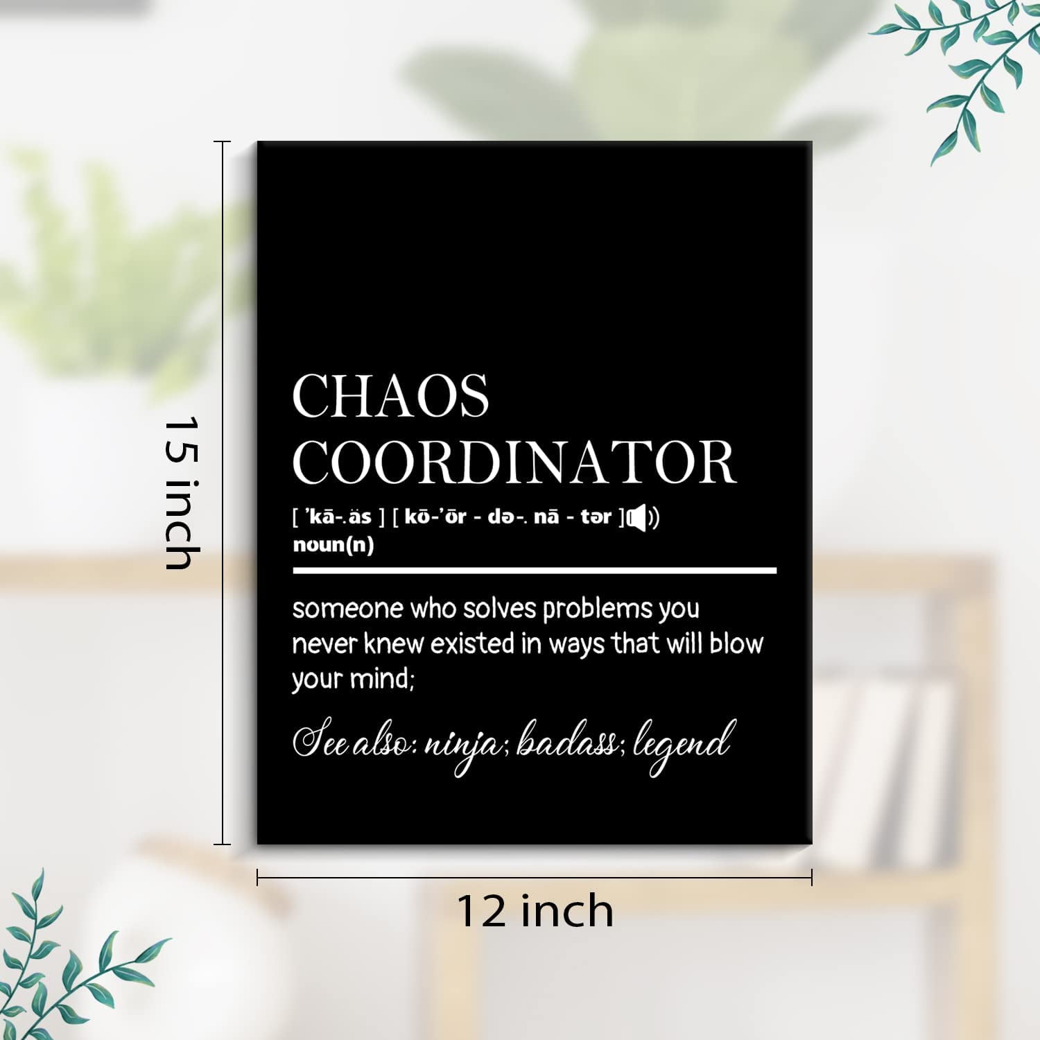 BOOWEATS Blue Hamilton Lyrics Canvas Art, Motivational Wall Decor - Main Image