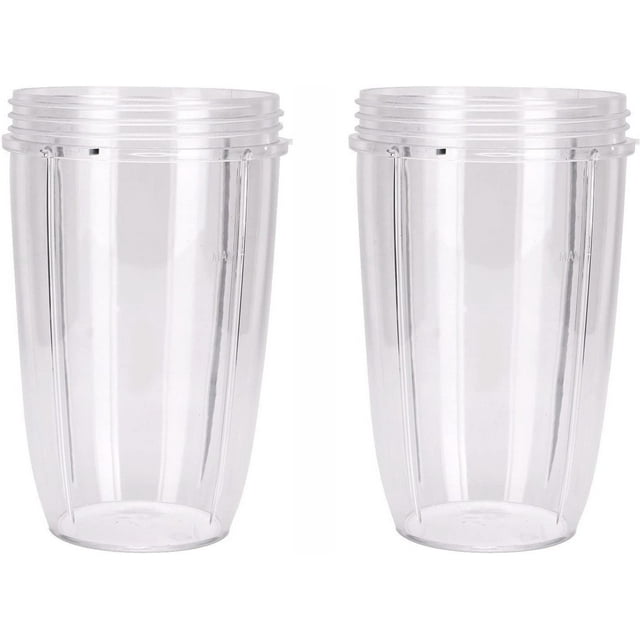 Cup Replacement Parts Compatible with NutriBullet Pro 900w/ 600w Blender - 2 Pack Tall Jar Cups 2