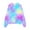 Purple, variant on WOYY Tween Girls Half Zip Tie Dyed Athletic Sweatshirt with Thumb Holes, Sizes 11-12