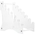 thumbnail image 6 of Greenadscape 1Set Transparent Acrylic Cutter Storage Rack Square Grid Display Organizer For Kitchen Storage Rack Home Use, 6 of 8