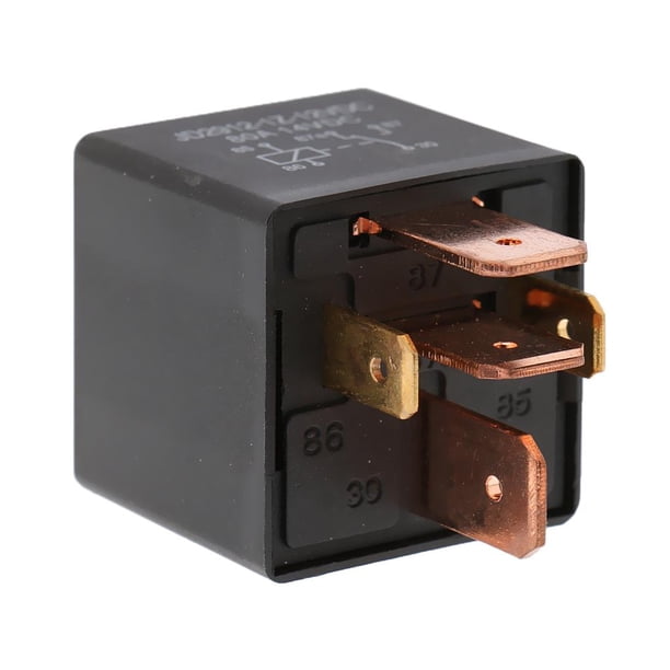 5 Relais 12V 80A 5 Broches – Connecteur D’alimentation Mâle Noir, Uxcell