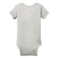 thumbnail image 3 of Infant Short Sleeve Cotton/Polyester Baby Rib Bodysuit Heather 24M, 3 of 5