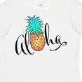 thumbnail image 4 of Inktastic Aloha- in cursive with pineapple rainbow colors Boys or Girls Toddler T-Shirt, 4 of 5