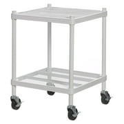 TiaGOC MeshWorks Heavy-Duty Metal Storage Printer Cart with Wheels, 440 Pound Capacity per Shelf, 17.7" x 17.7" x 20.7"