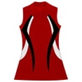thumbnail image 3 of Alvivi Womens Tennis Golf Dress Training Uniform Sleeveless Zip Up A Line Tank Dresses Red 3XL, 3 of 7
